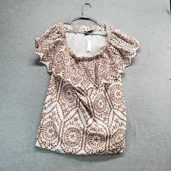 New York & Company Dresses & Skirts - New York &‎ Company Women Dress XL White Embroidered Eyelet Off The Shoulder NWT
